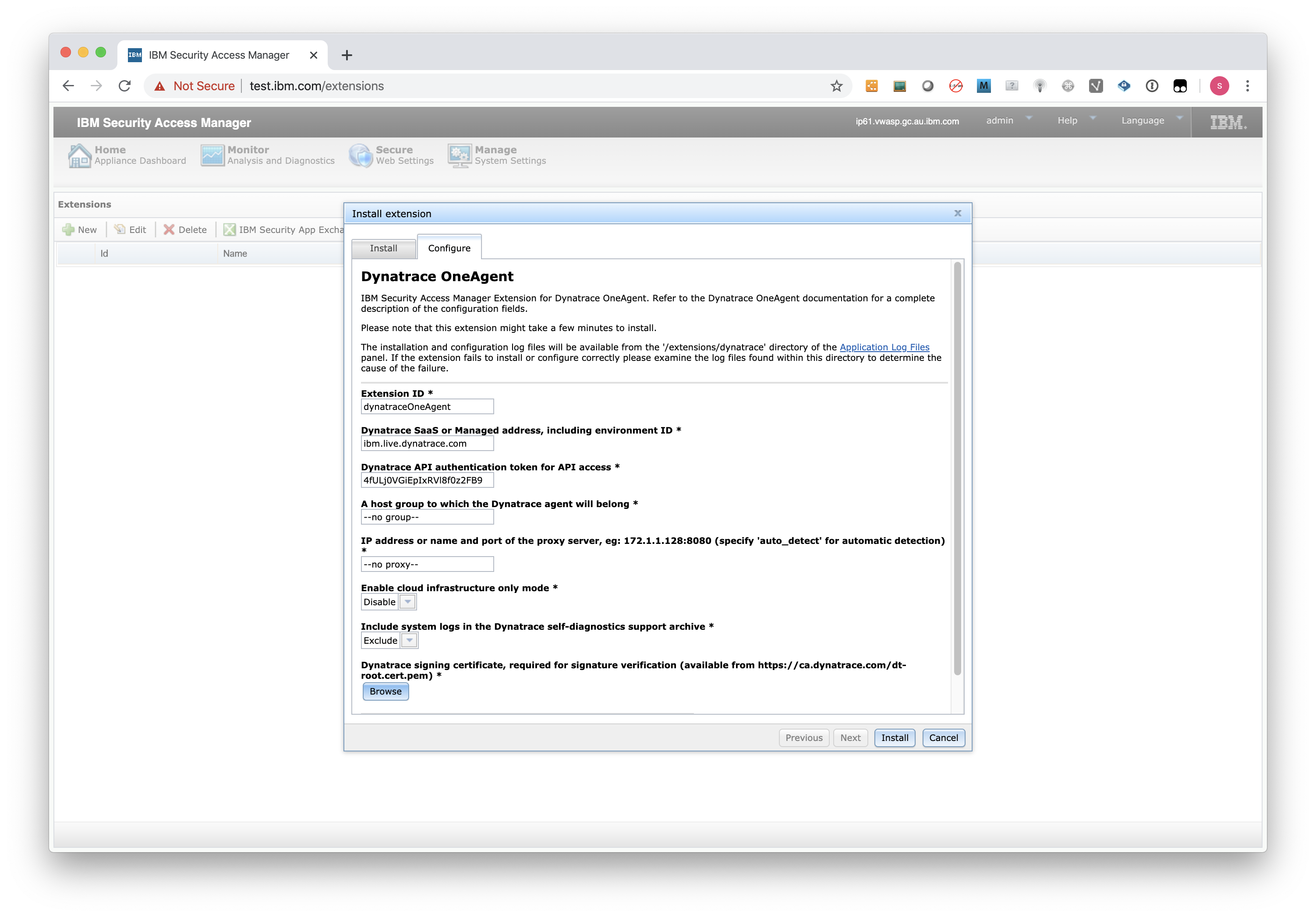 IBM Security App Exchange IBM Security Verify Access Extension